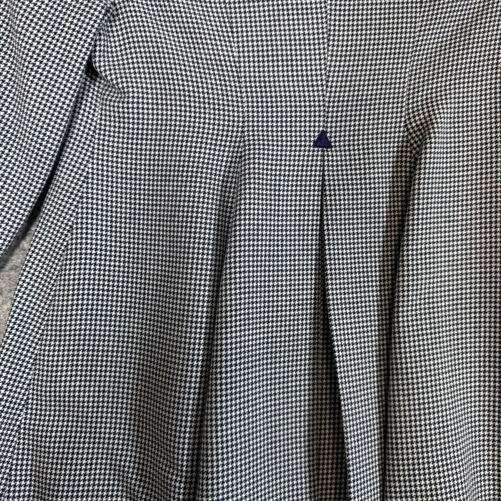 Kids Vintage Holt Renfrew Houndstooth Burgundy Collar Academia Coat 6 - Picture 14 of 16